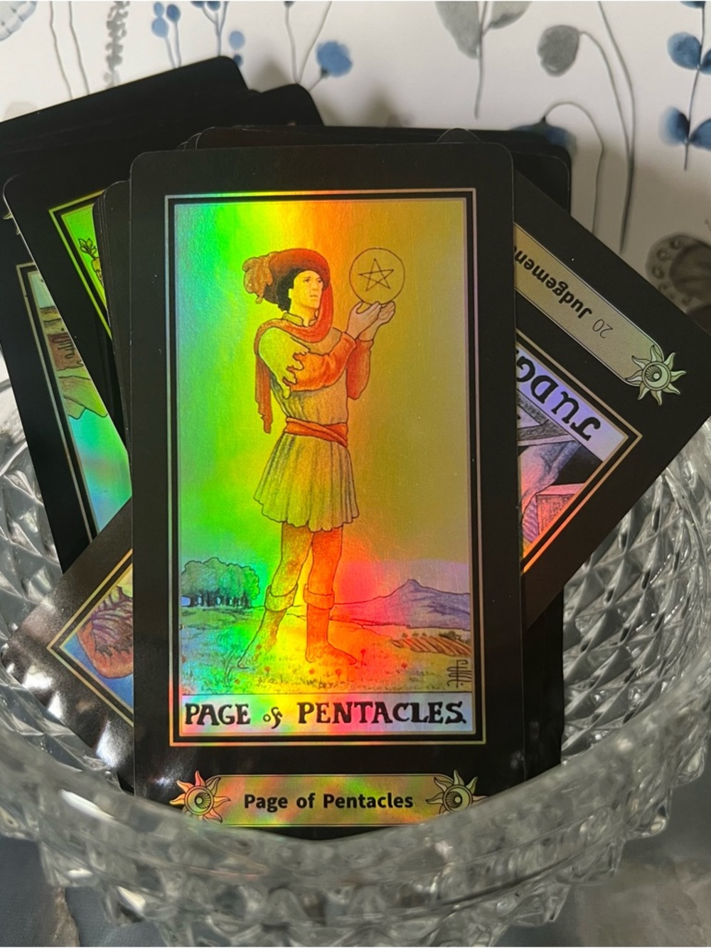 Holographic Tarot Deck Rainbow Foil Rider Waite